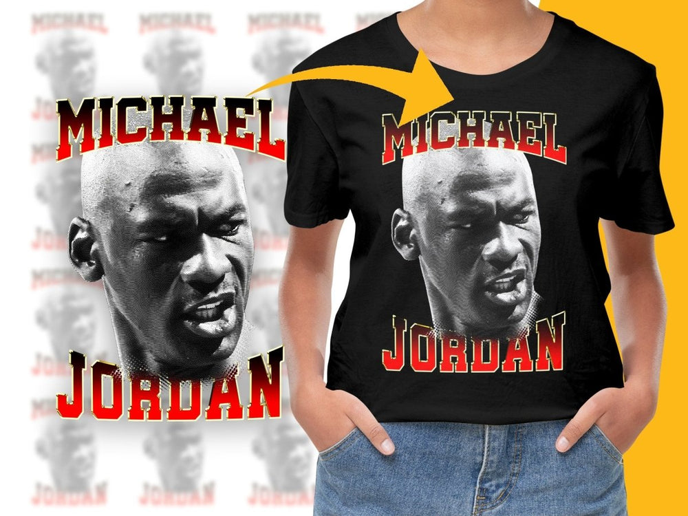 Iconic Michael Jordan Basketball Legend PNG File - Teepew