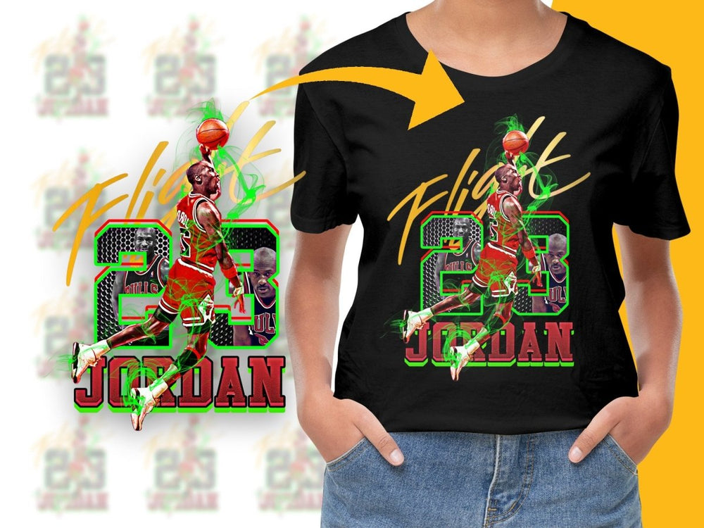 Iconic Michael Jordan Chicago Bulls Basketball Legend Jordan 23 Flight Bootleg PNG File - Teepew