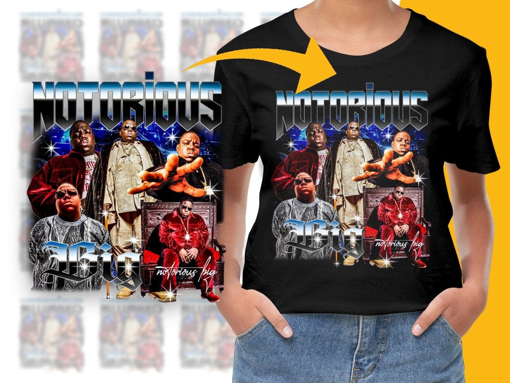 Iconic Notorious BIG Bootleg Graphic Rap PNG File - Teepew