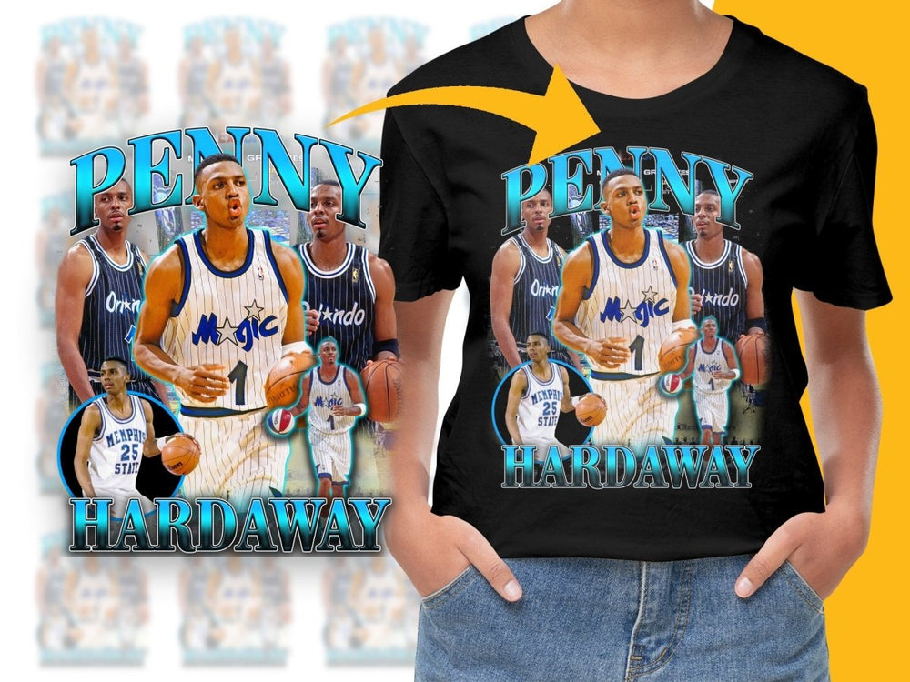 Iconic Penny Hardaway Basketball Legend Bootleg PNG File - Teepew