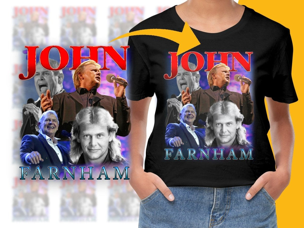 Iconic Performer John Farnham Merchandise PNG File - Teepew