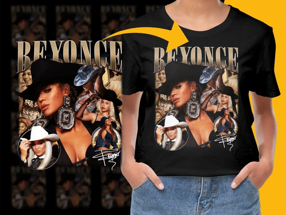 Iconic Portrait Bootleg of Beyonce Performance PNG File - Teepew