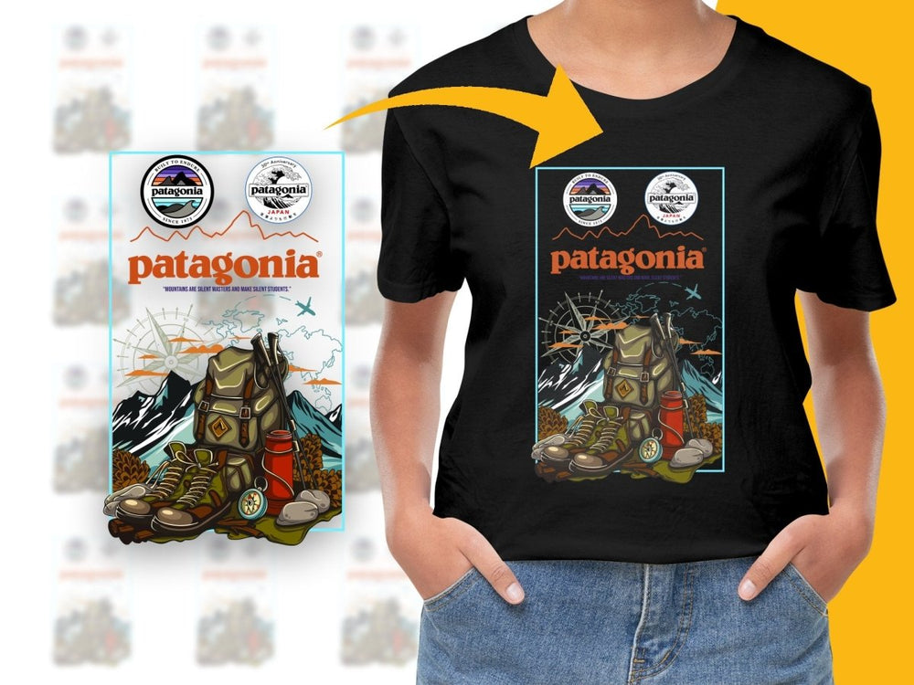 Iconic Scenic Landscape and Backpack PNG File - Teepew