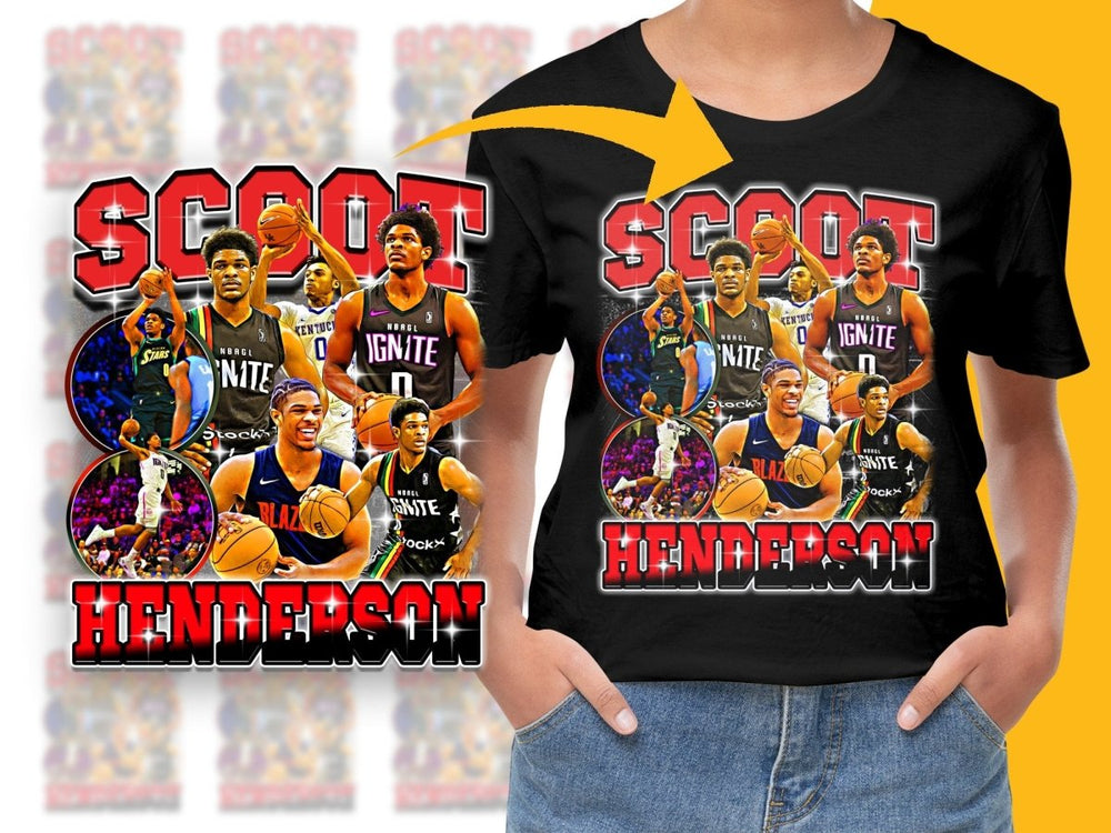 Iconic Scoot Henderson Basketball Player Highlights Bootleg PNG File - Teepew