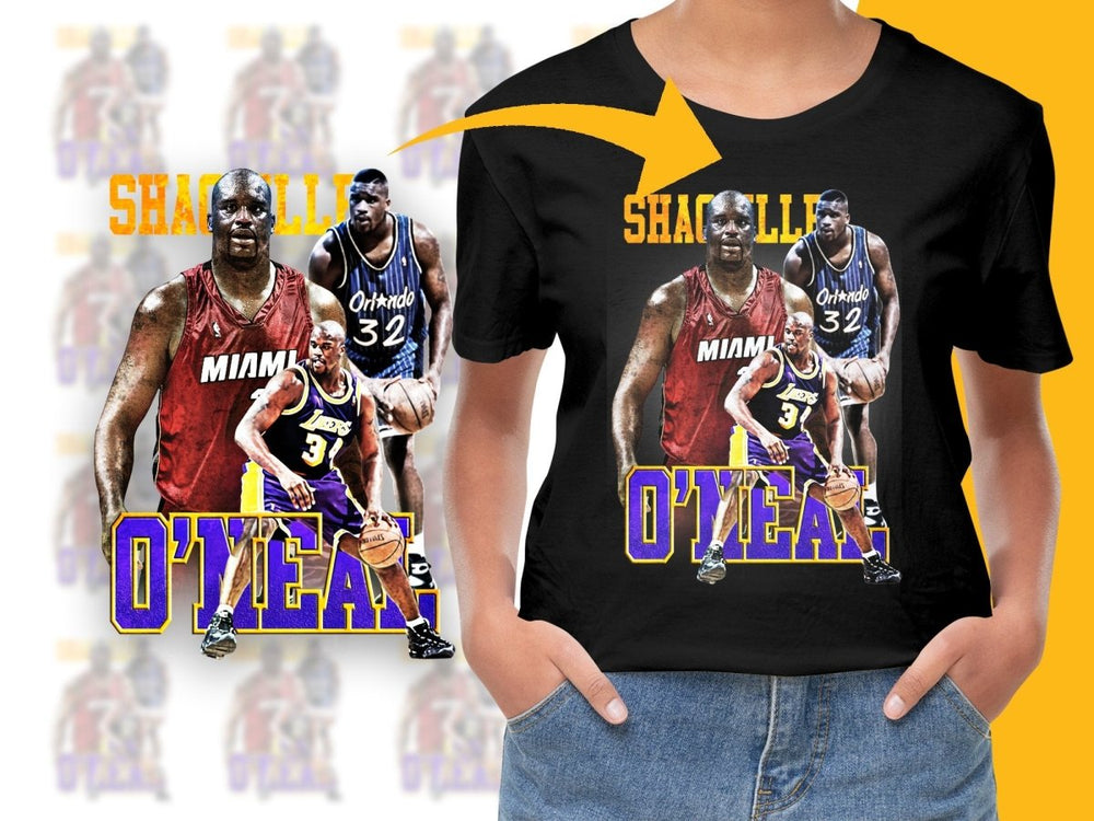 Iconic Shaquille O'Neal Basketball Legend PNG File - Teepew