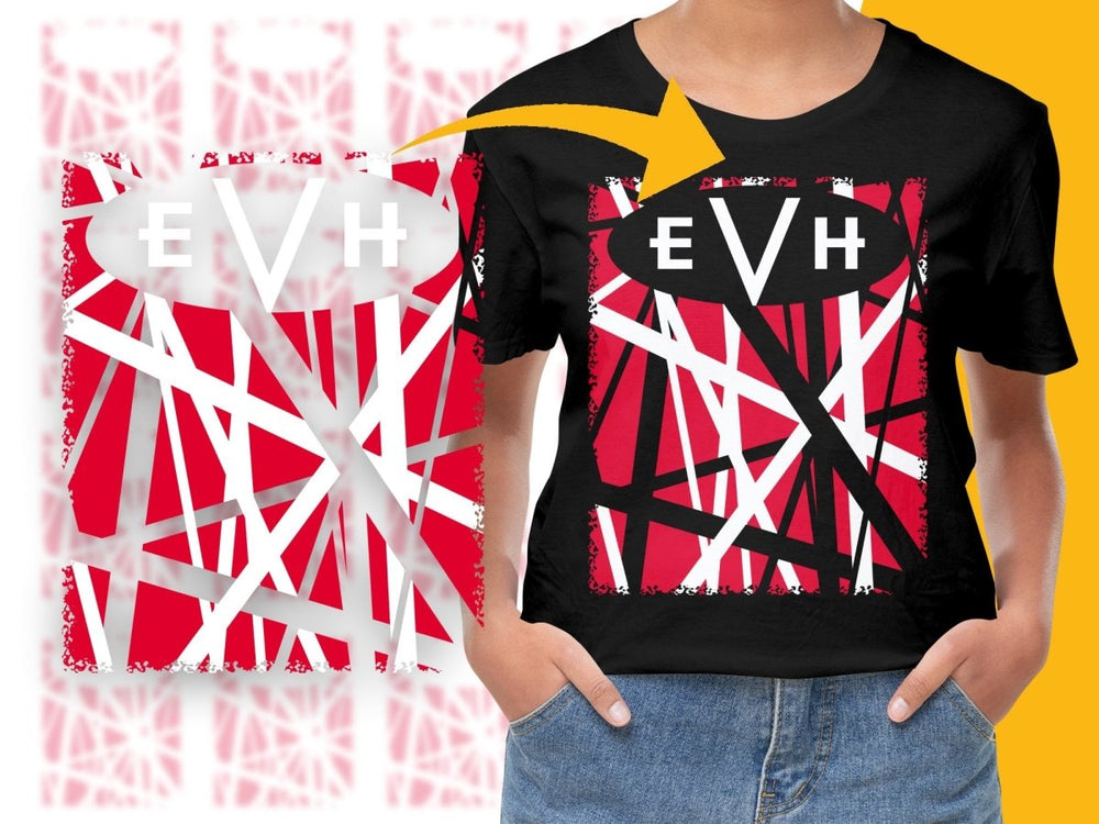 Iconic Van Halen Red and White Design PNG File - Teepew