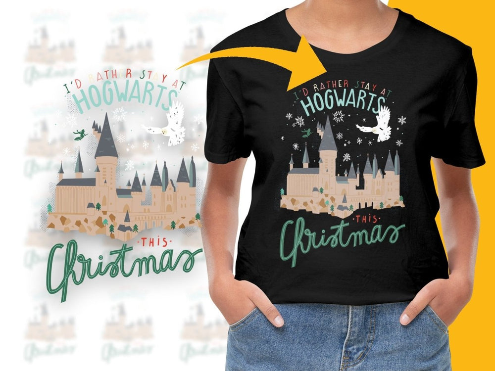 I'd Rather Stay At Hogwarts This Christmas PNG File - Teepew