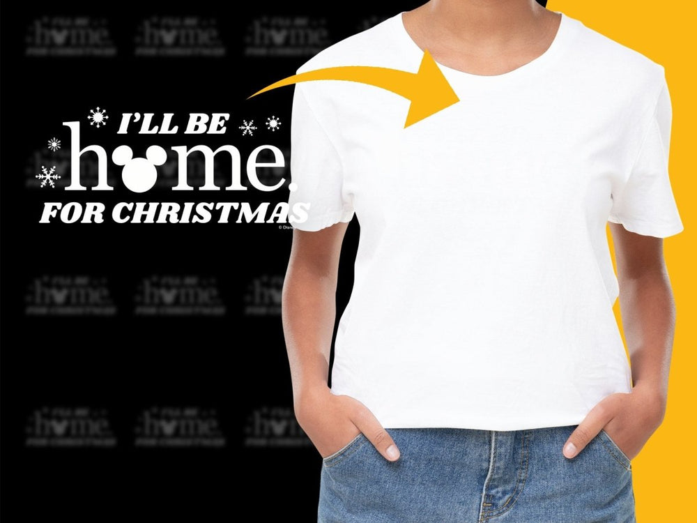 I'll Be Home for Christmas Mickey Mouse PNG File - Teepew