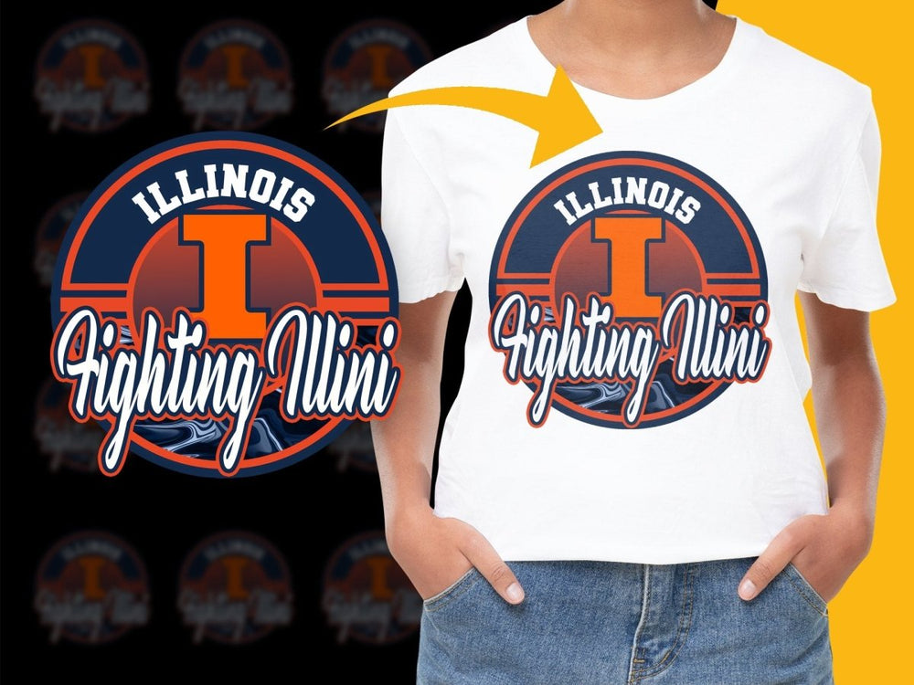 ILLINOIS FIGHTING ILLINI NCAA College PNG File - Teepew