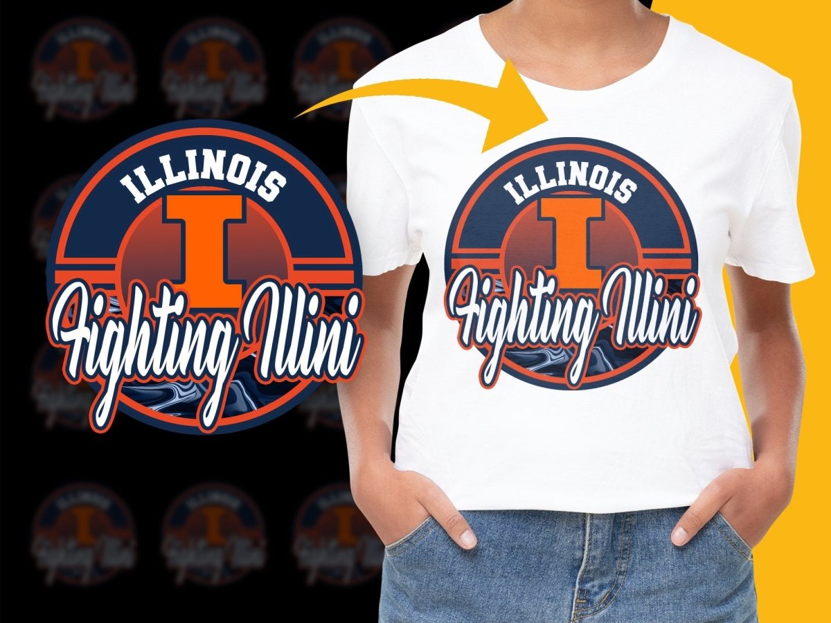 ILLINOIS FIGHTING ILLINI NCAA College PNG File - Teepew