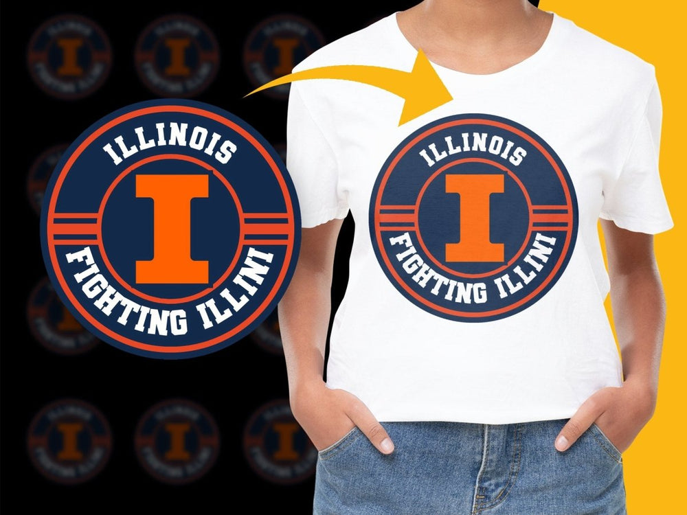 ILLINOIS FIGHTING ILLINI NCAA College PNG File - Teepew
