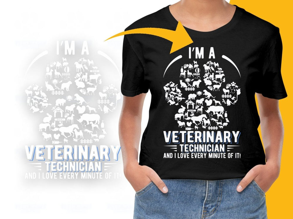 I'm A Veterinary Technician Love Every Minute of It PNG File - Teepew