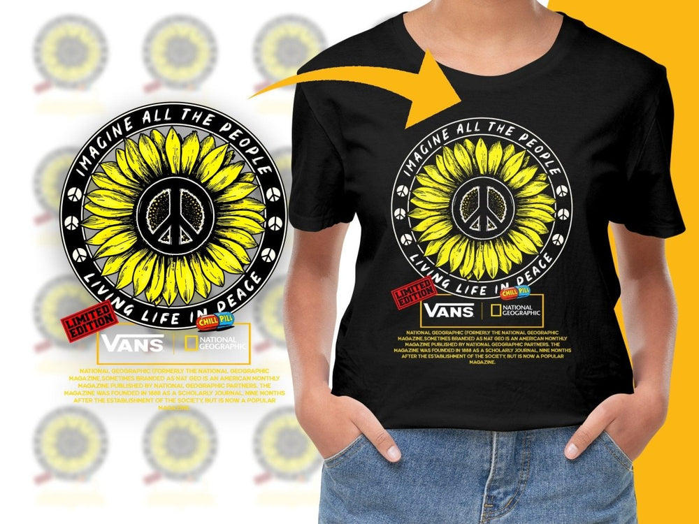 Imagine All The People Living Life In Peace PNG File - Teepew