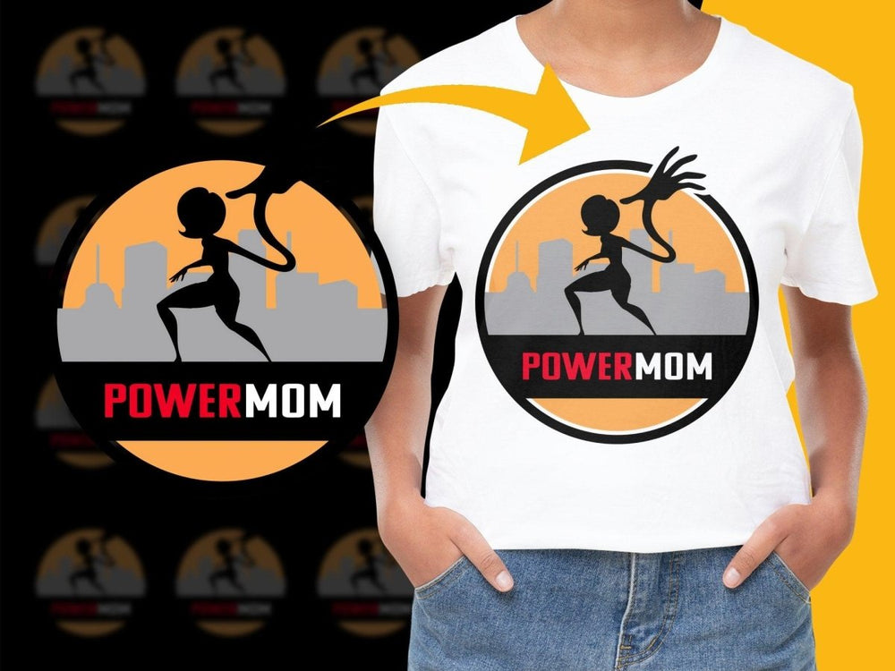 Incredibles PowerMom Design Emblem Women's PNG File - Teepew