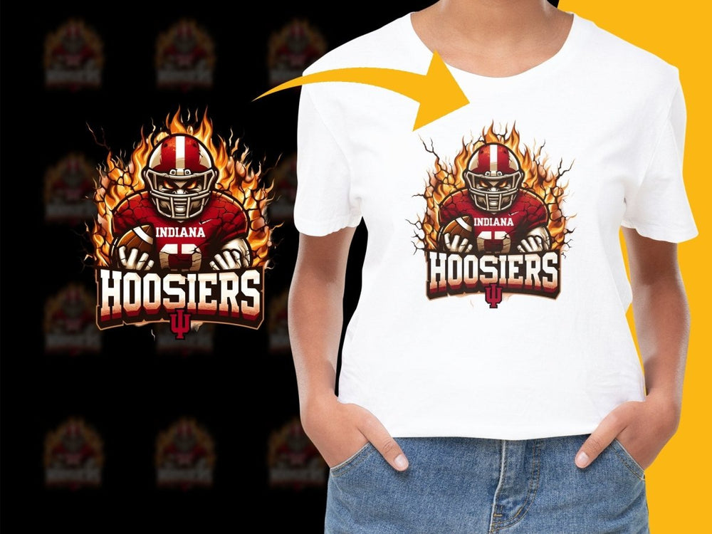 Indiana Hoosiers Football Flames PNG File - Teepew