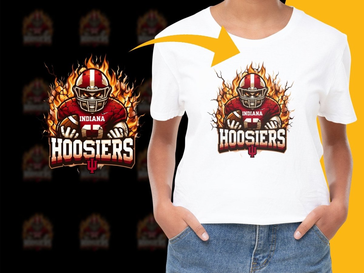 Indiana Hoosiers Football Flames PNG File - Teepew