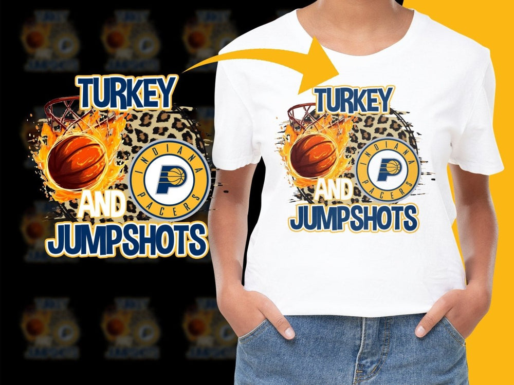 Indiana Pacers Thanksgiving Turkey And Jump Shots PNG File - Teepew