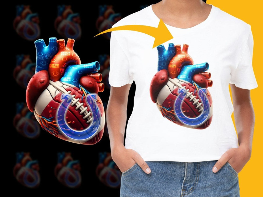 Indianapolis Colts Heart Design Football Fan PNG File - Teepew