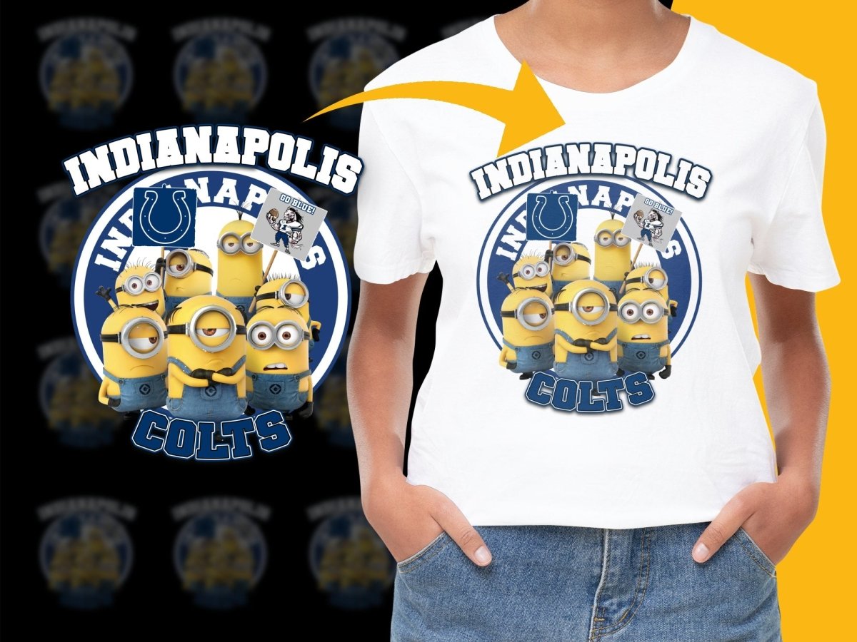 Indianapolis Colts Minions Go Blue Graphic PNG File - Teepew
