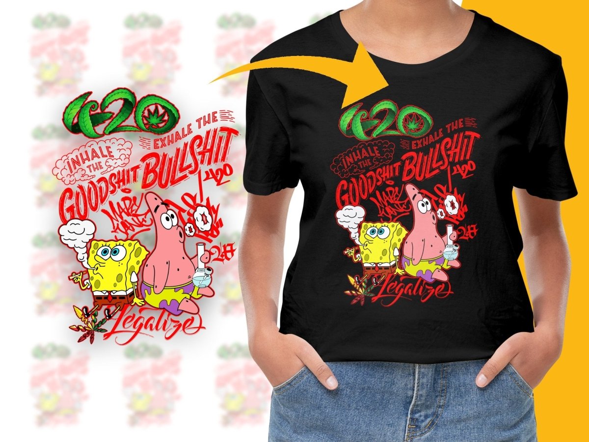 Inhale The Good Shit Bullshit 420 Legalize PNG File - Teepew