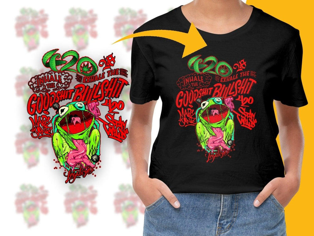 Inhale the Goodshit Exhale the Bullshit Frog PNG File - Teepew