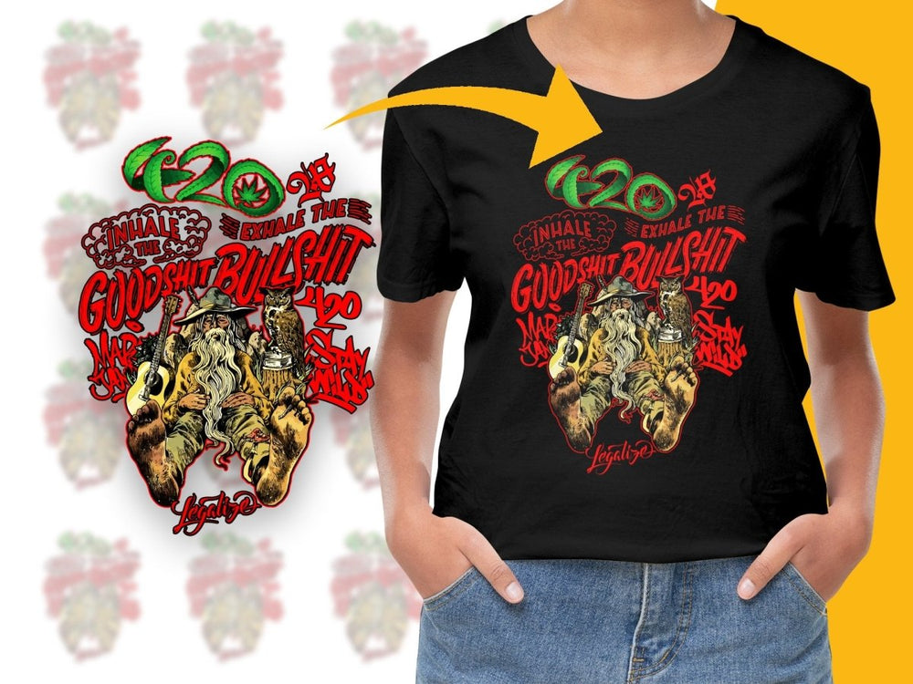 Inhale The Goodshit Exhale The Bullshit Funny PNG File - Teepew