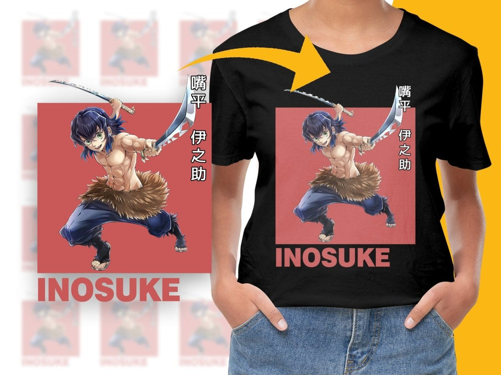 Inosuke Hashibira Anime Character Digital Download - Teepew
