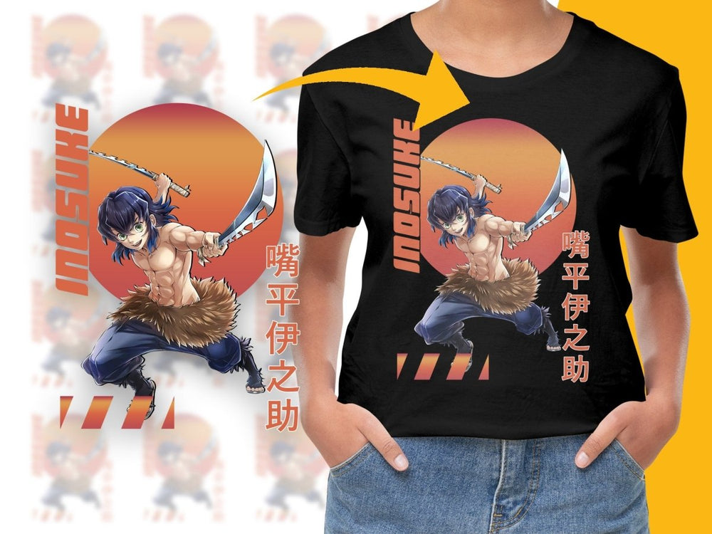 Inosuke Hashibira Anime Character PNG Digital - Teepew