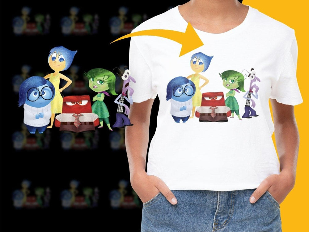 Inside Out Characters Graphic Printed PNG File - Teepew
