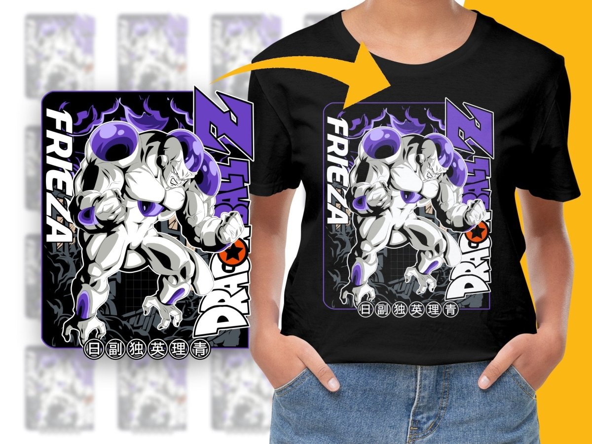 Intense Dragon Ball Z Frieza Power Pose Graphic PNG File - Teepew