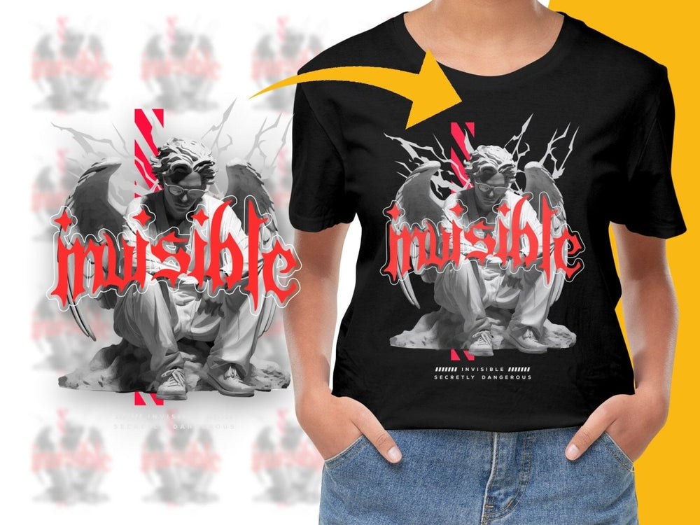 Invisible Secretly Dangerous Artistic Graphic PNG File - Teepew