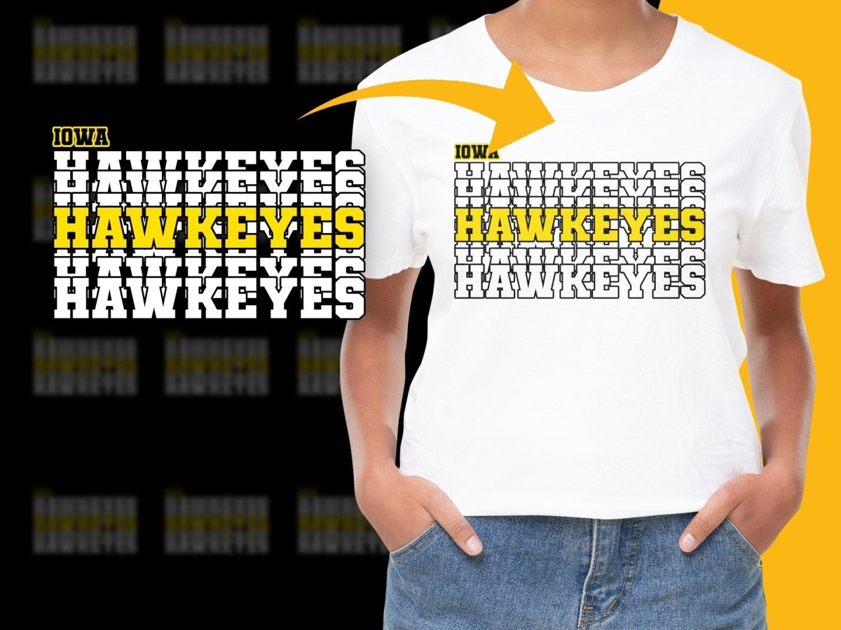 Iowa Hawkeyes NCAA College PNG File - Teepew