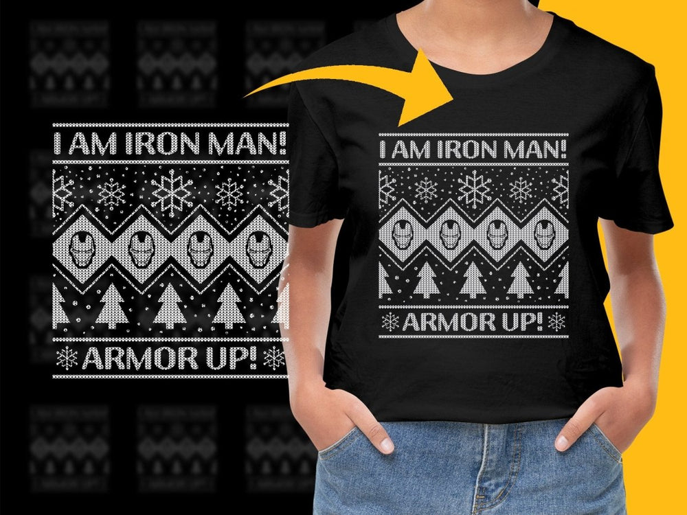 Iron Man Christmas Armor Up Holiday PNG File - Teepew
