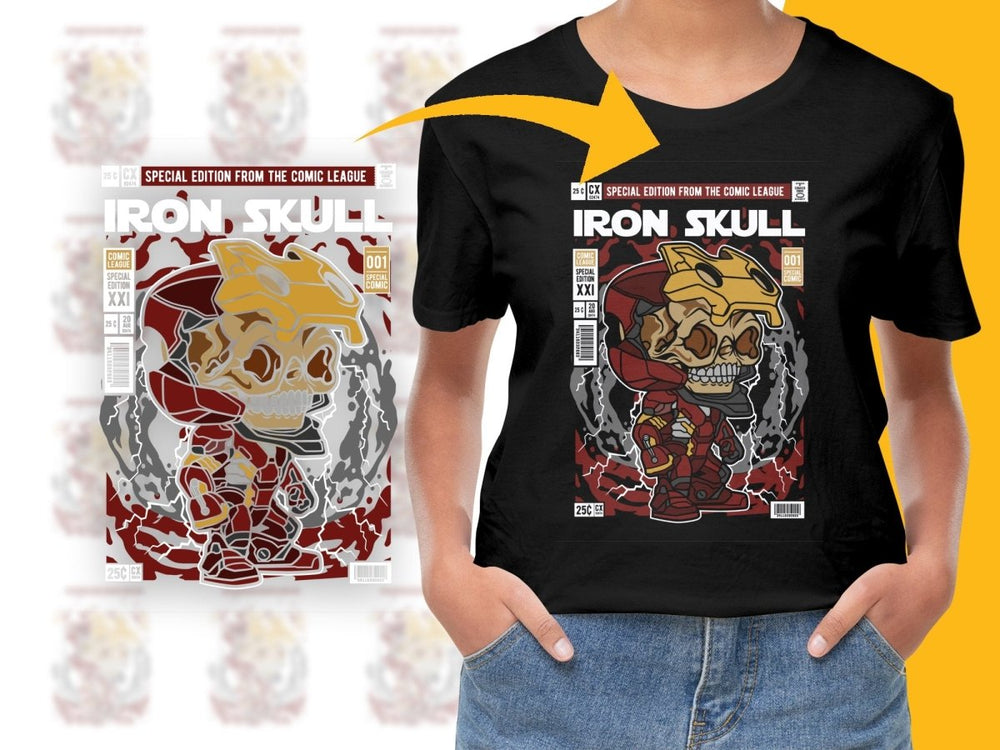 Iron Skull Popculture PNG File - Teepew