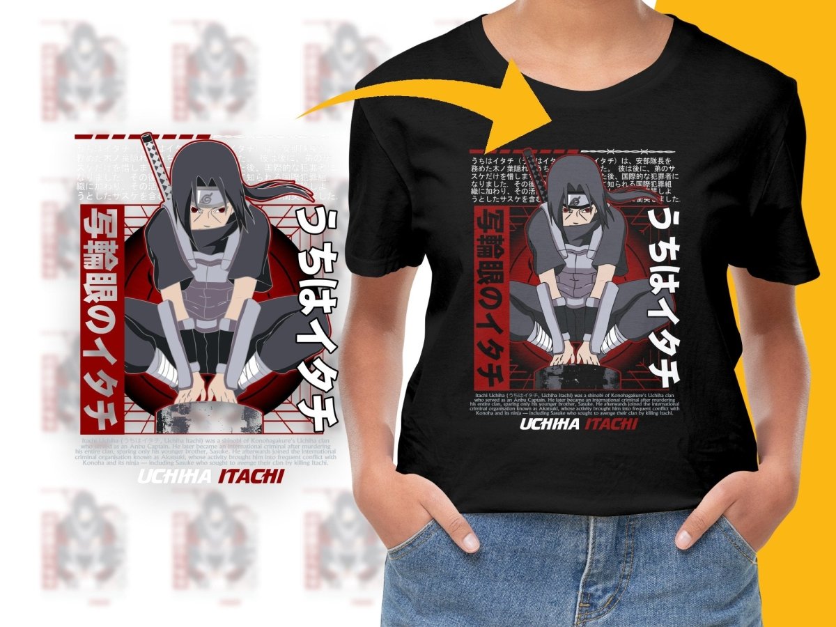 Itachi Uchiha Anime Shinobi Graphic Design PNG File - Teepew