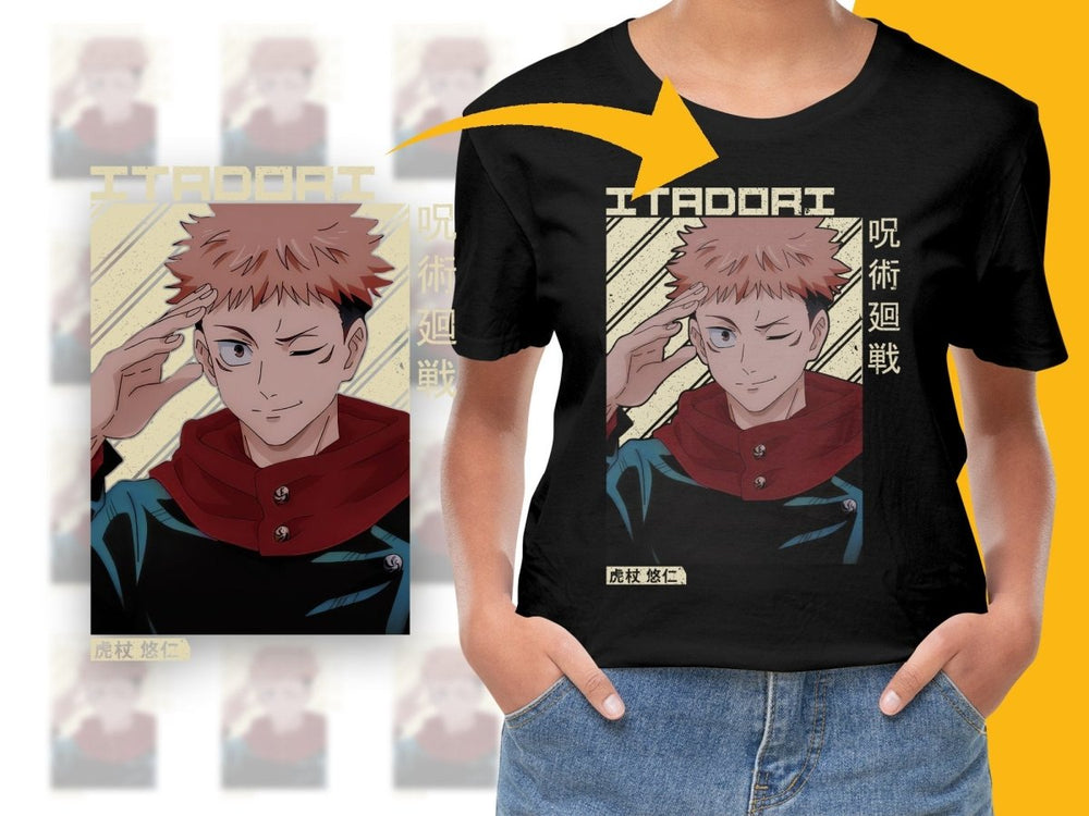 Itadori Anime Character PNG File Digital - Teepew