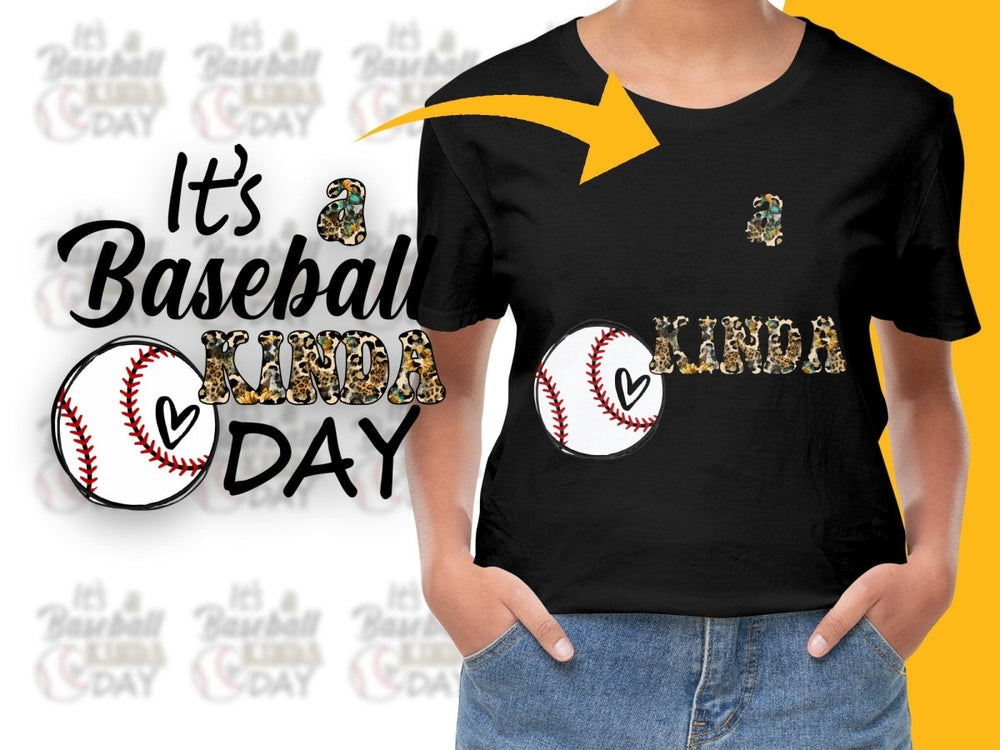 It's a Baseball Kinda Day Heart Graphic PNG File - Teepew