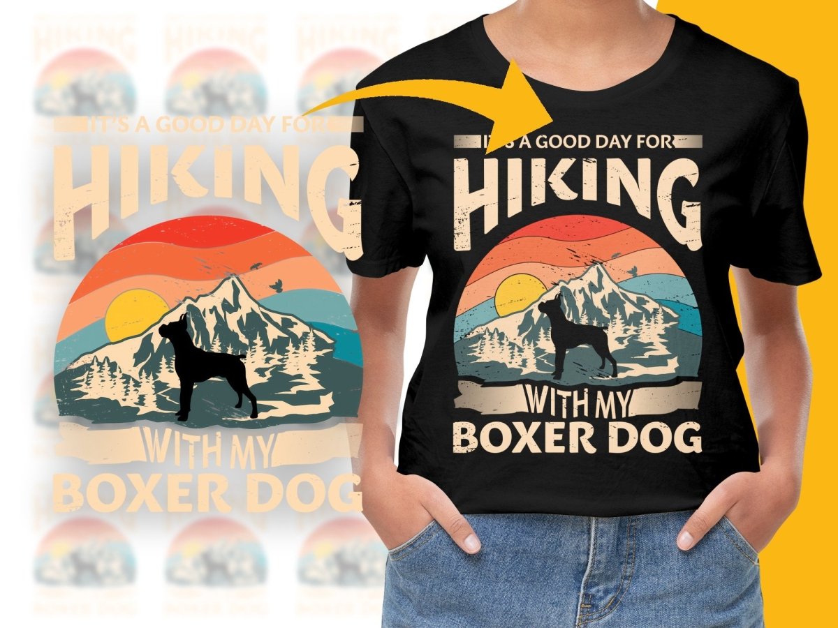 It's a Good Day for Hiking Boxer Dog PNG File - Teepew