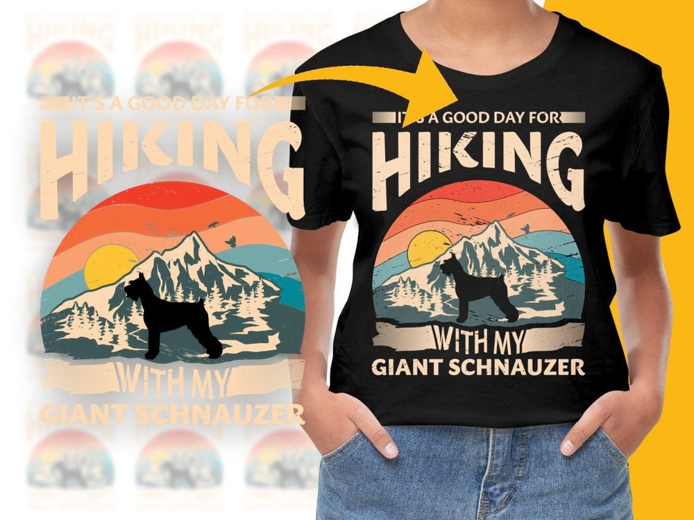 It's a Good Day for Hiking Giant Schnauzer PNG File - Teepew