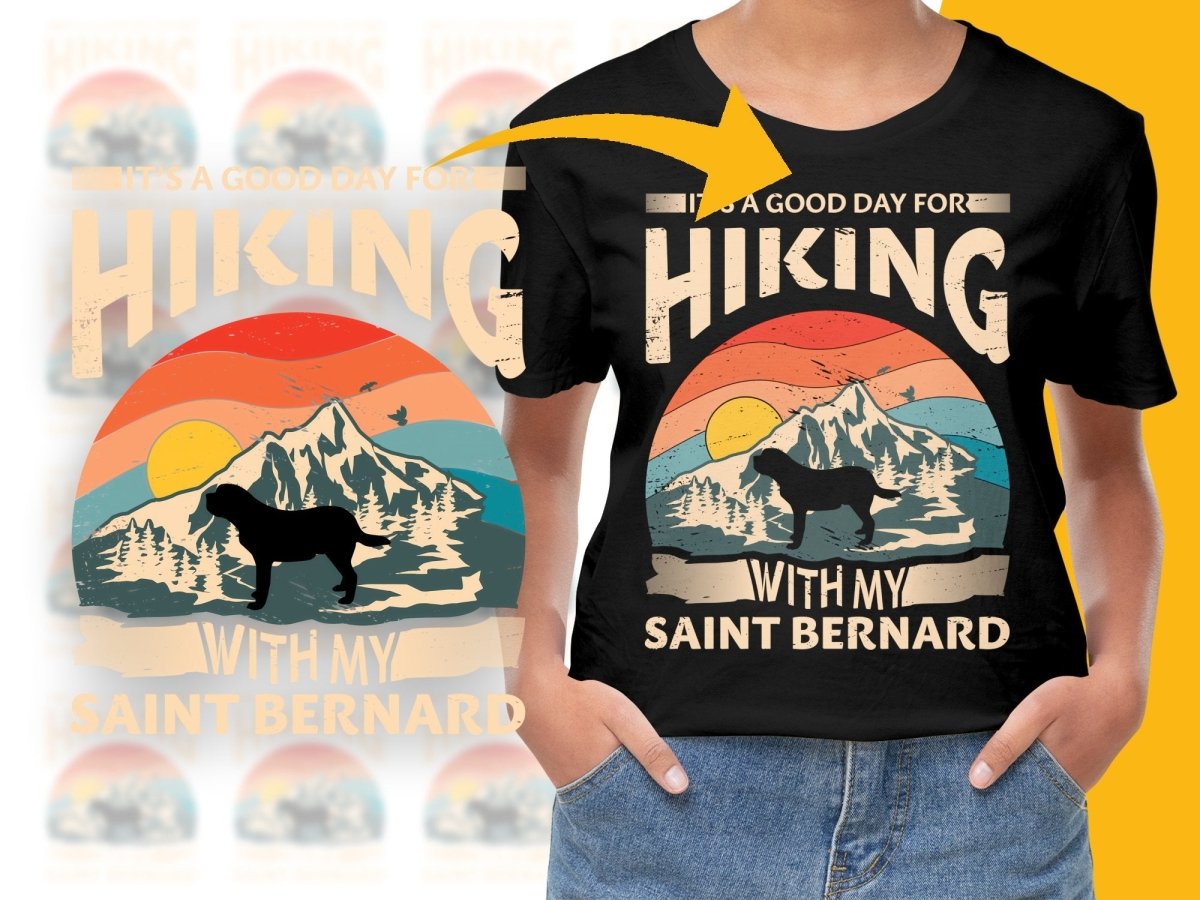 It's A Good Day For Hiking Saint Bernard PNG File - Teepew