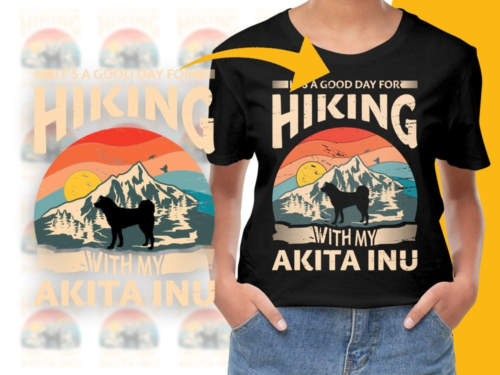 It's a Good Day for Hiking with My Akita Inu PNG File - Teepew