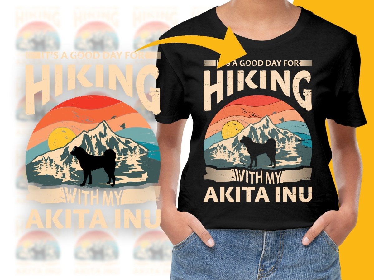 It's a Good Day for Hiking with My Akita Inu PNG File - Teepew