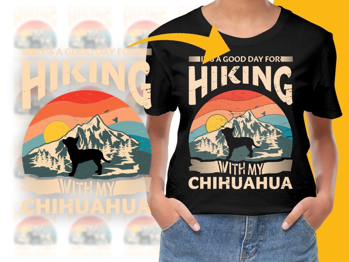 It's a Good Day for Hiking with My Chihuahua PNG File - Teepew