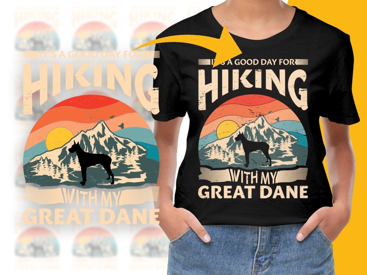 It's a Good Day for Hiking with My Great Dane PNG File - Teepew