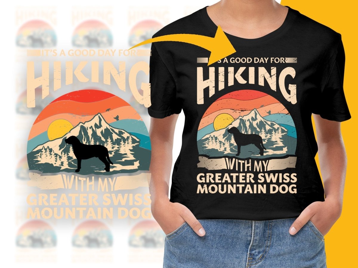 It's a Good Day for Hiking With My Greater Swiss Mountain Dog PNG File - Teepew