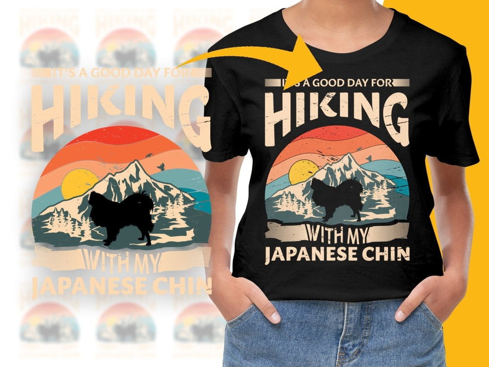 It's a Good Day for Hiking With My Japanese Chin PNG File - Teepew