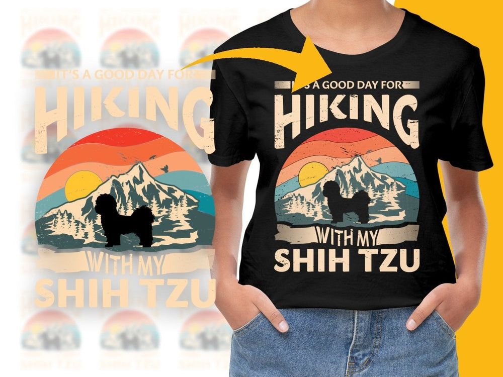 It's A Good Day Hiking With My Shih Tzu PNG File - Teepew