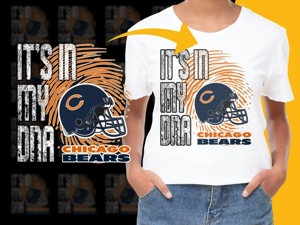 It's In My DNA Chicago Bears Graphic PNG File - Teepew