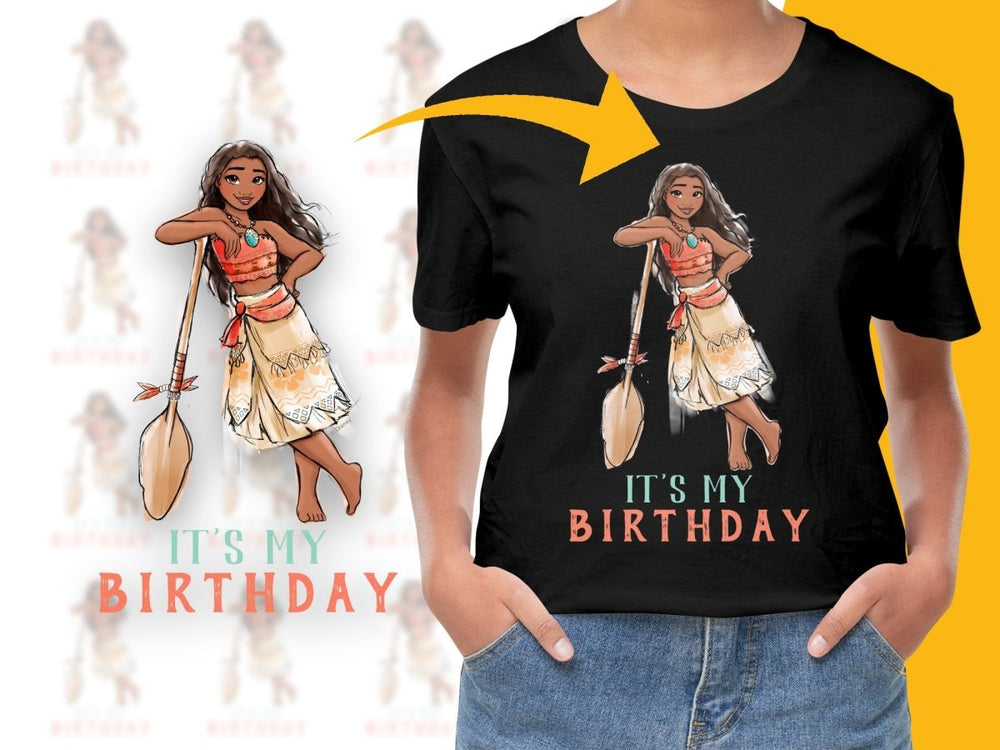 It's My Birthday Moana Cartoon Character PNG File - Teepew