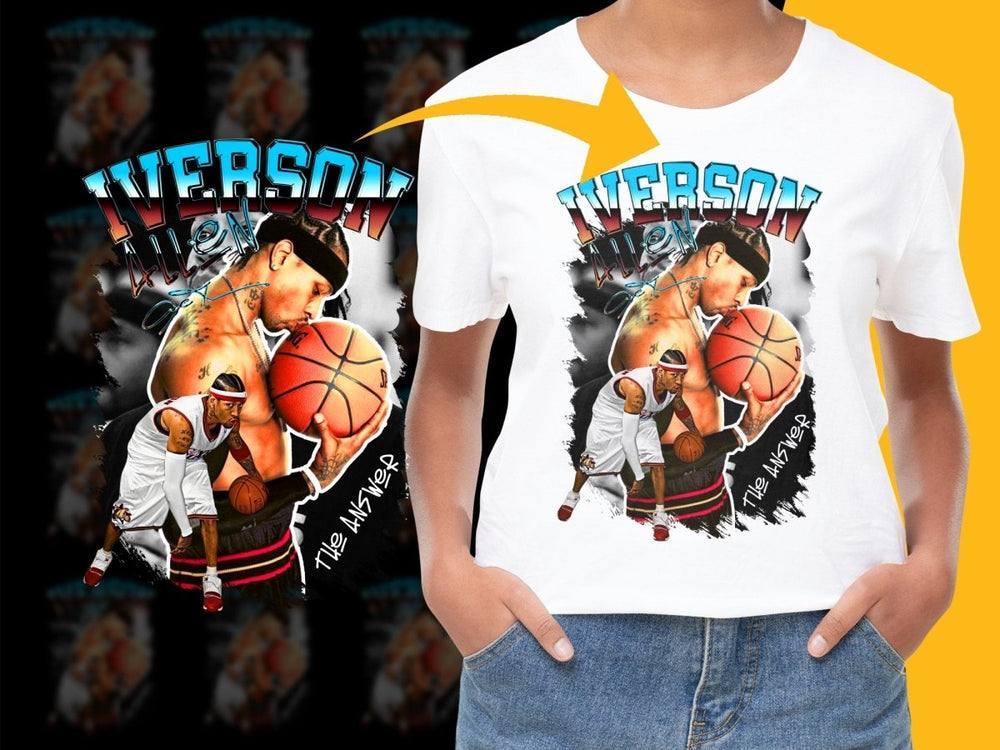 Iverson The Answer Basketball Tribute PNG File - Teepew